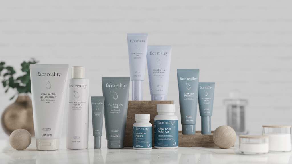 Face Reality Skincare with Mandelic Serum & Cleanser